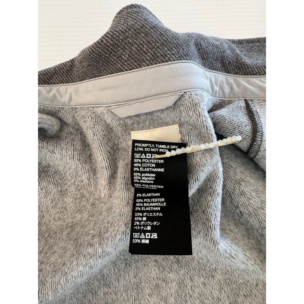 Vuori Del Mar Fleece Shirt Jacket Men's Medium Grey Shacket Gorpcore Overshirt - Picture 13 of 16